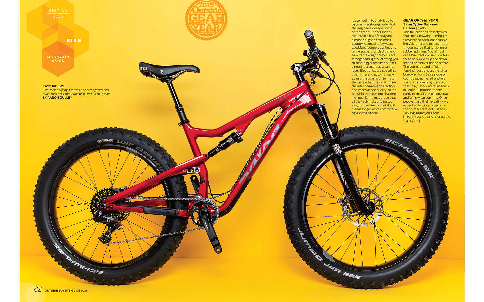 <p style="text-align: center;"><b><font color="2a2871">Outside, Summer Buyers Guide</font></b>
</p>
The best bikes, cycling gear, and apparel of 2015.
<p style="text-align: center;"><a href="/users/AaronGulley18670/OUT_BG_Summer15.pdf" onclick="window.open(this.href, '', 'resizable=no,status=no,location=no,toolbar=no,menubar=no,fullscreen=no,scrollbars=no,dependent=no,width=900'); return false;">Read the Story</a></p>