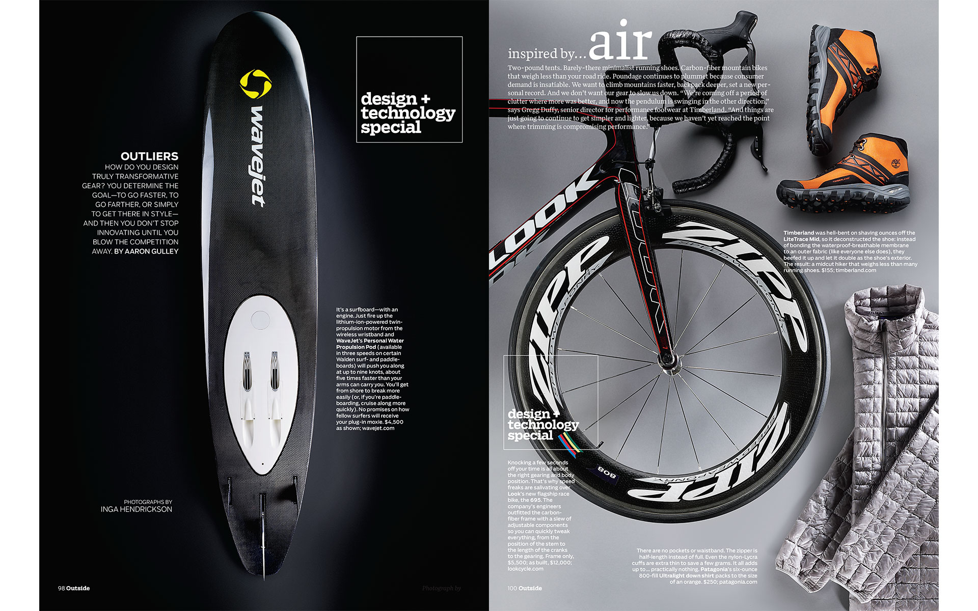 <p style="text-align: center;"><b><font color="2a2871">Outliers, Outside, July 2011</font></b>
</p>
How do you design truly transformative gear? You determine the goal--to go faster, to go farther, or simply to get there in style--and then you don't stop innovating until you blow the competition away.
<p style="text-align: center;"><a href="/users/AaronGulley18670/OUT_D&T_7-11.pdf" onclick="window.open(this.href, '', 'resizable=no,status=no,location=no,toolbar=no,menubar=no,fullscreen=no,scrollbars=no,dependent=no,width=900'); return false;">Read the Story</a></p>